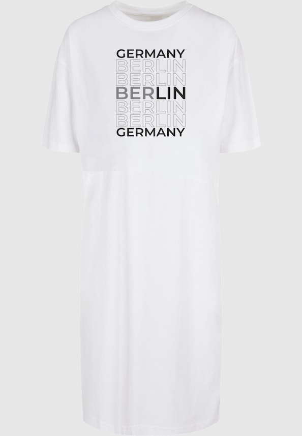 Ladies Berlin  Organic Oversized Slit Tee -4