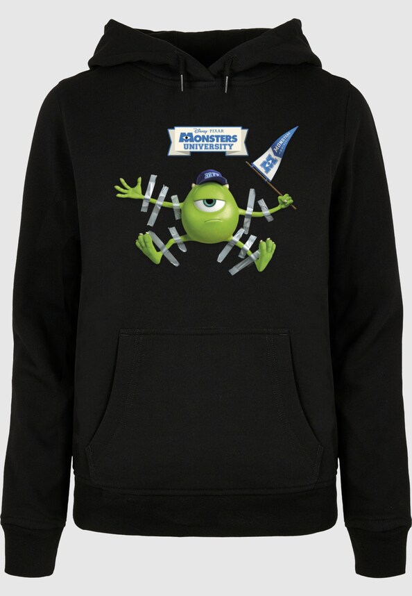 Ladies Monster University - Taped Mike Basic Hoody-4