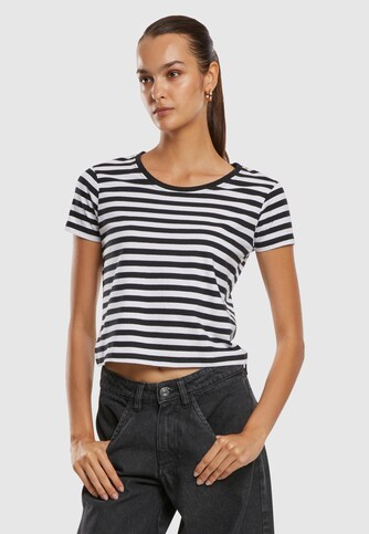 Ladies Short Striped Tee