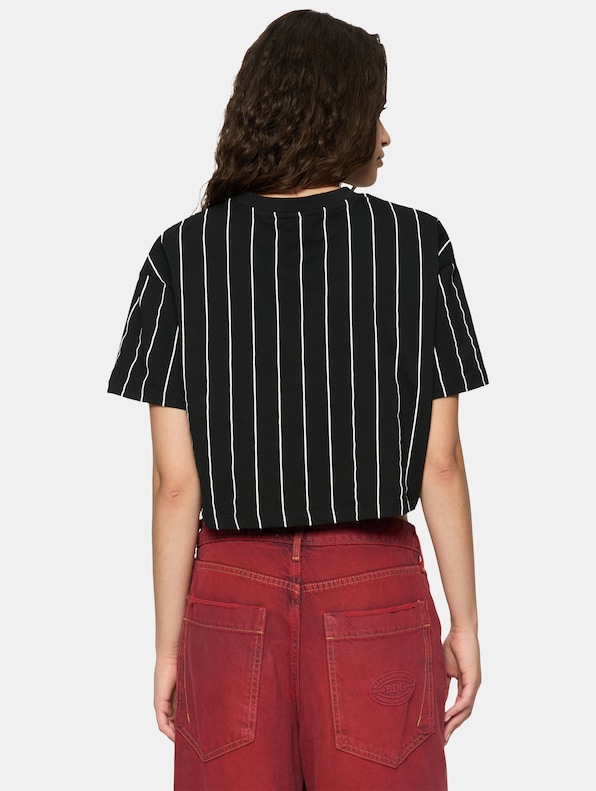 Small Signature Essential Pinstripe Crop-1