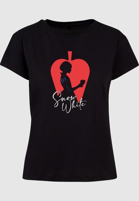Ladies Snow White - Apple Silhouette Box Tee-2