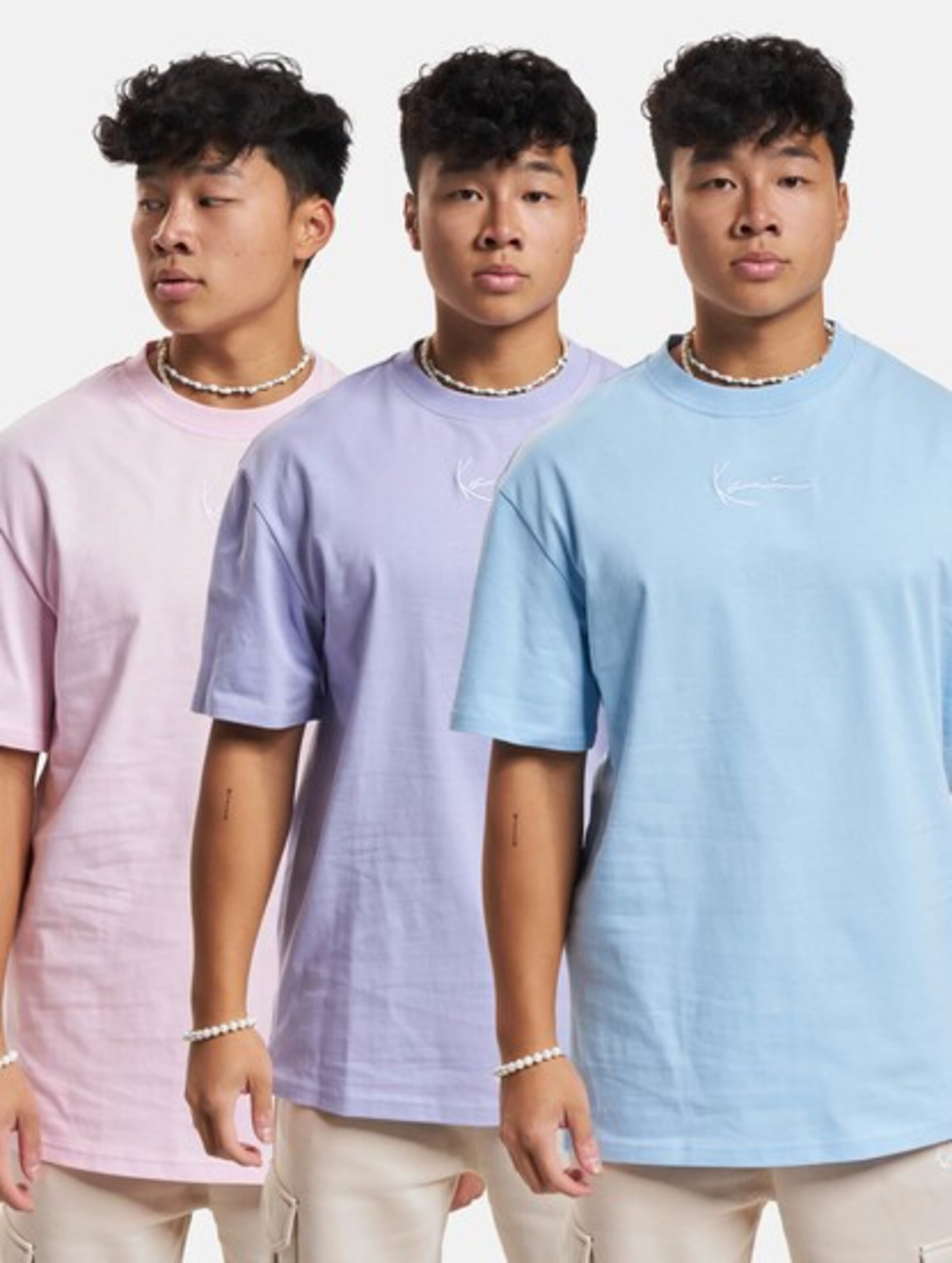 Karl Kani KK 3-Pack Essential Tee Männer,Unisex op kleur blauw, Maat XL