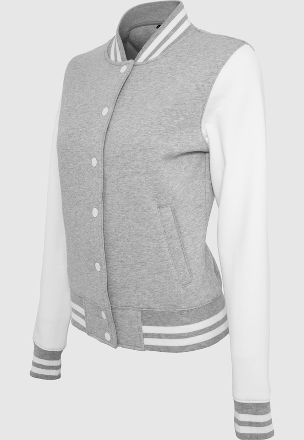 Ladies Sweat College Jacket-2