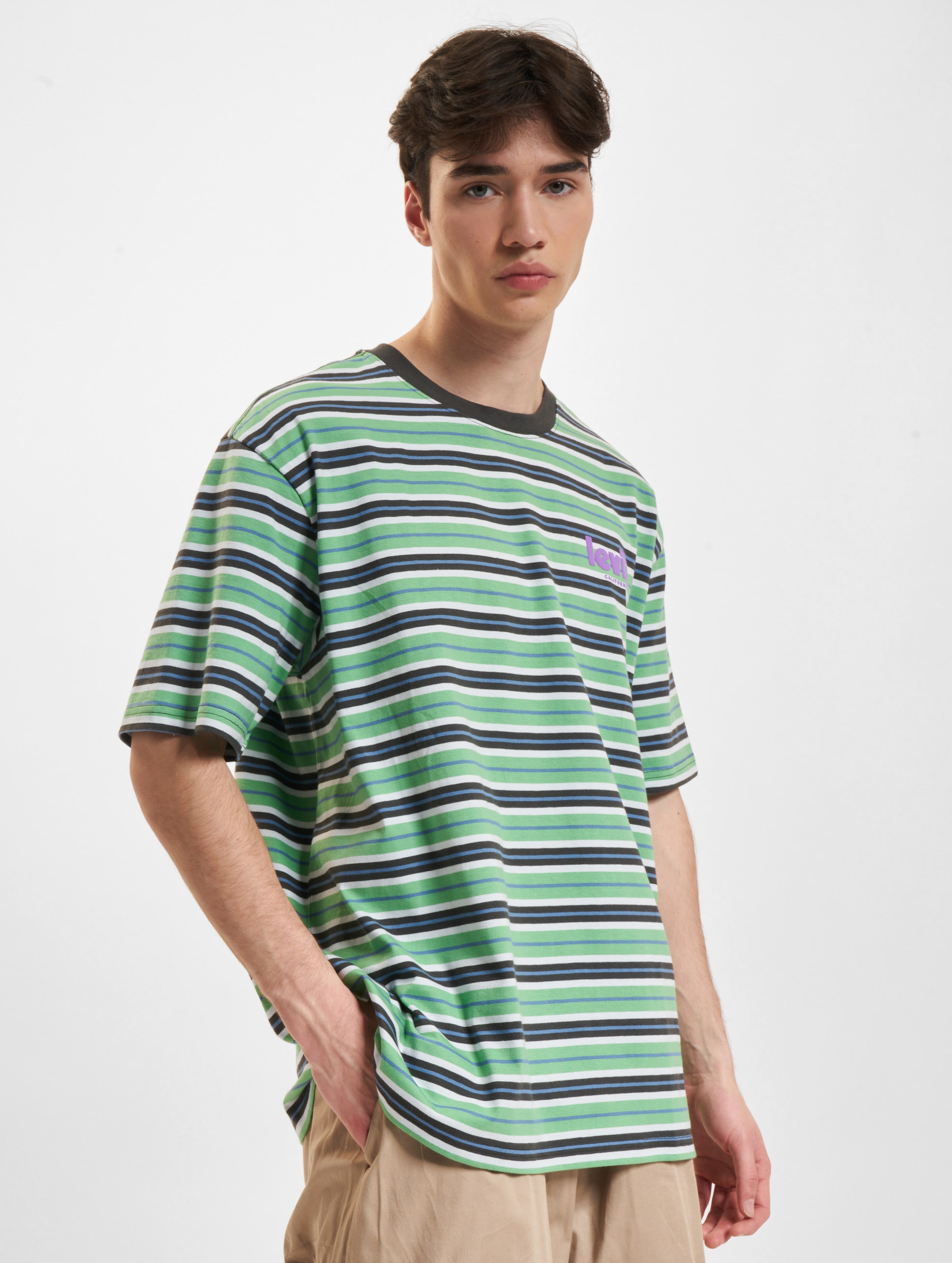 Levi's Levis Stay Loose T-Shirt Mannen op kleur groen, Maat XL