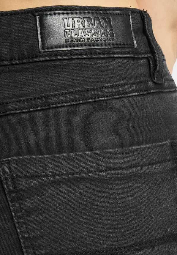 Ladies High Waist Flared Denim -4