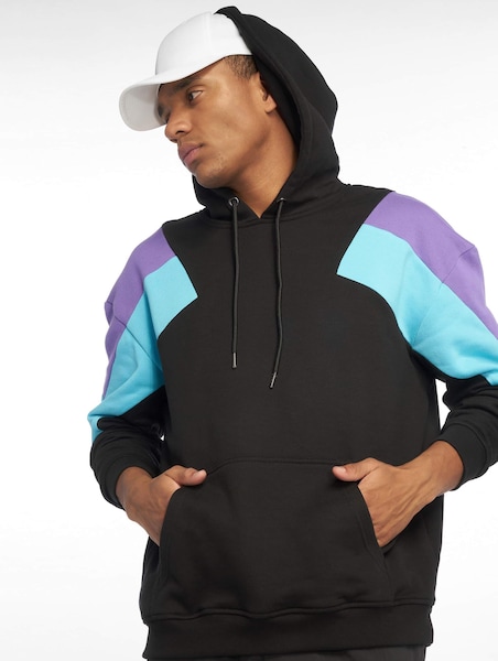 Sudadera Hombre Urban Classics ZIG ZAG HOODY Sudadera Black