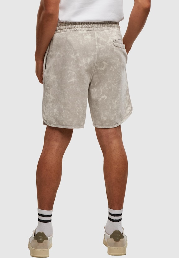 Washed Piped Shorts-1