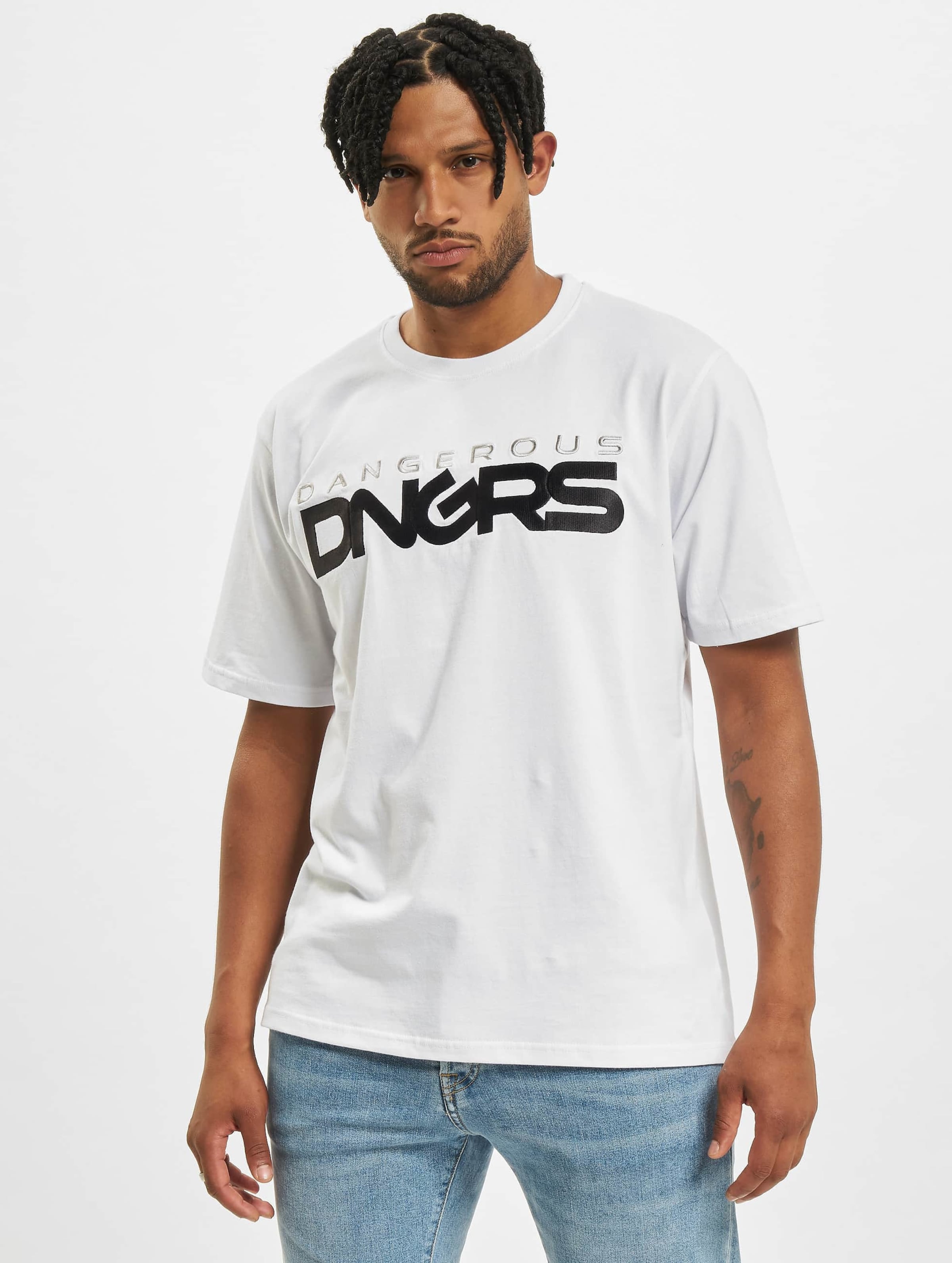 Dangerous DNGRS Beweare T-Shirts Männer,Unisex op kleur wit, Maat 3XL