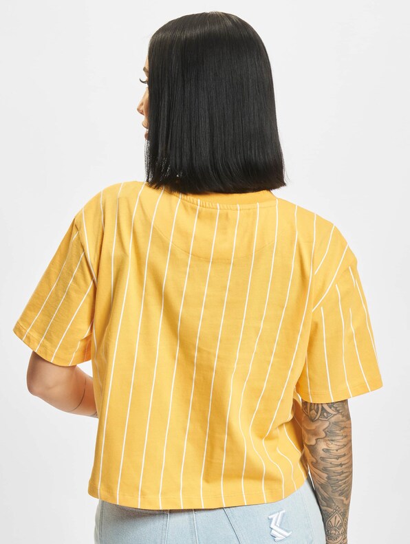 Karl Kani Signature Crop Pinstripe T-Shirt Light-1