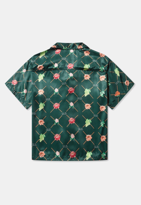 FRUIT MONOGRAM CUBAN  SHIRT-7