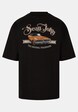 Script Logo Retro Car Backprint Peached -3