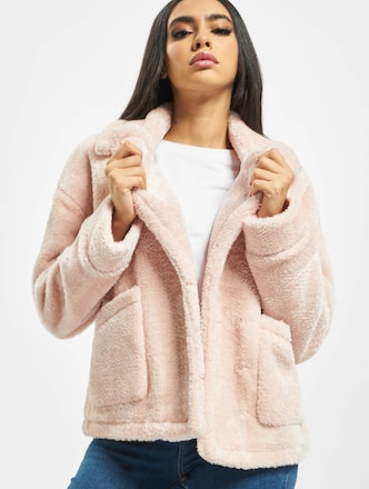 Ladies Oversize Sherpa Lapel