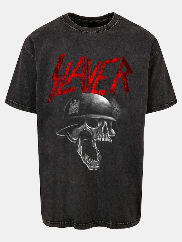 Slayer - Grayscale Helmet Acid Washed Oversize-2
