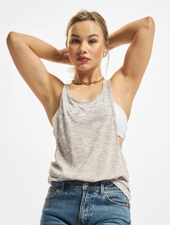 Urban Classics Ladies Melange Burnout Loose Tank Top