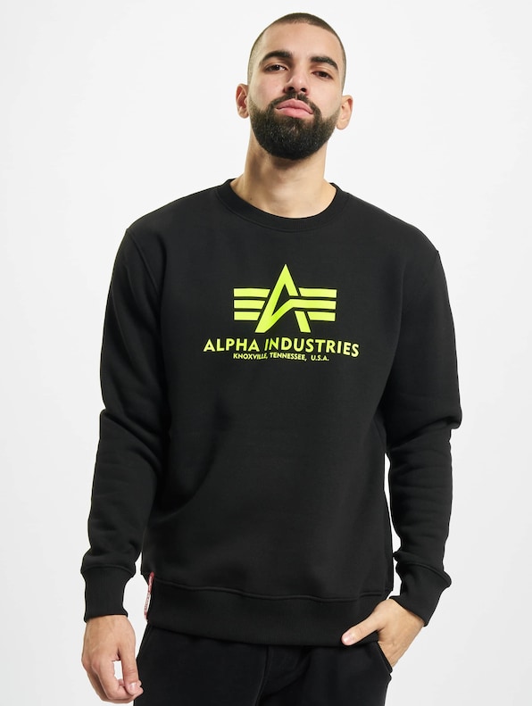 Alpha Industries Basic Neon Print Pullover-2