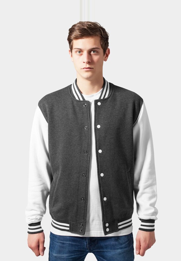 2-Tone College Sweatjacket -0