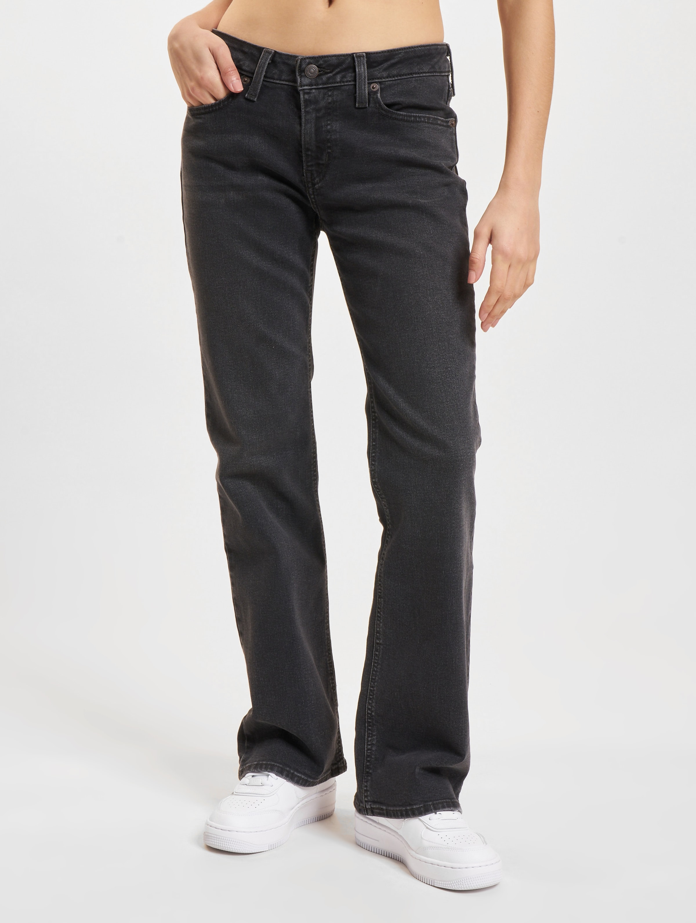 Levi's Superlow Bootcut Jeans Vrouwen op kleur zwart, Maat 3030