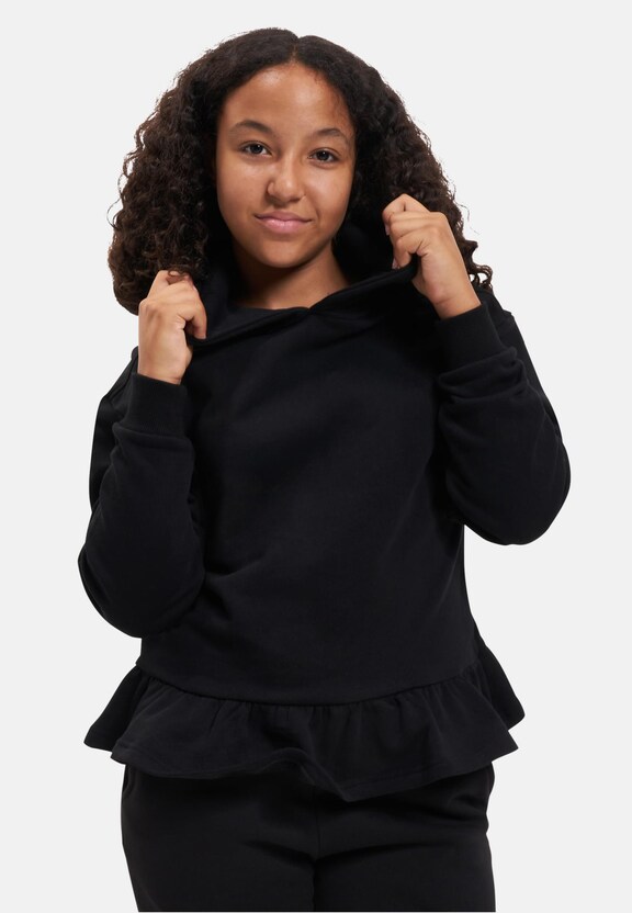 Girls Organic Volants Hoody-0