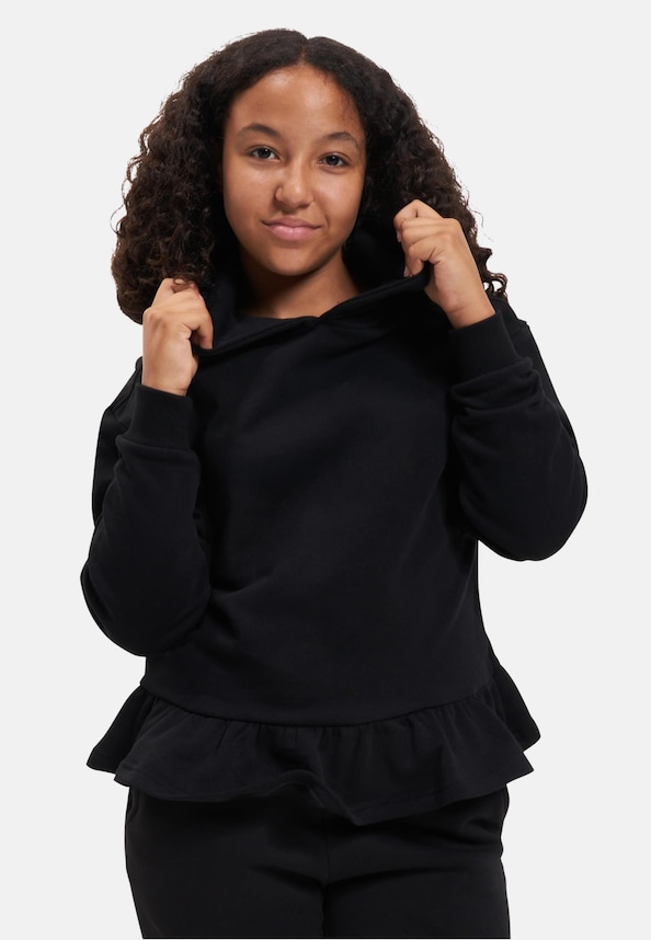 Girls Organic Volants Hoody-0