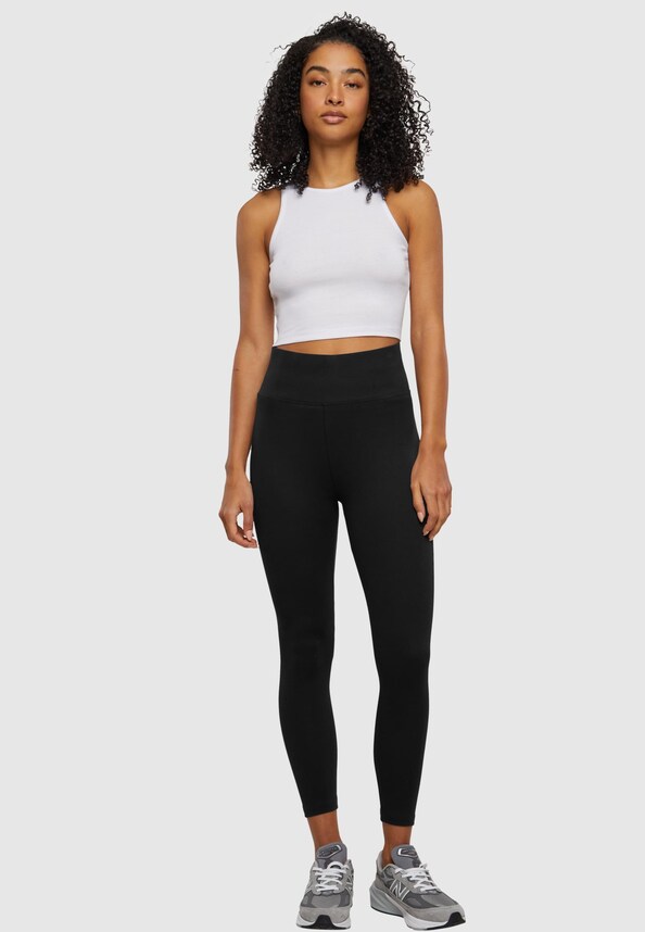 Ladies Organic Cropped Rib Top-4
