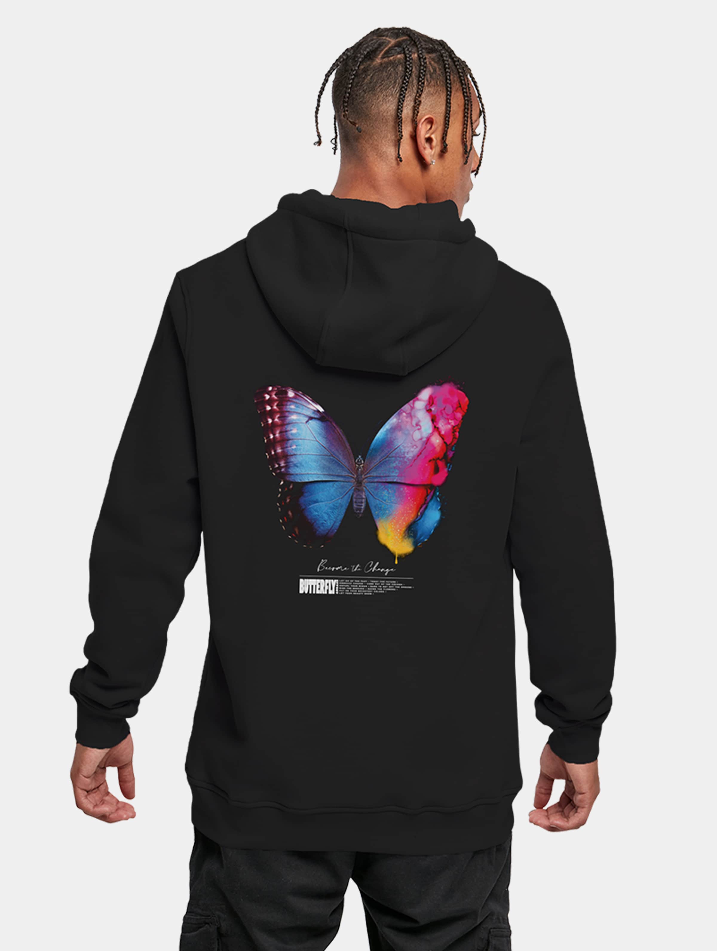 Mister Tee - Become the Change Butterfly 2.0 Hoodie/trui - 4XL - Zwart