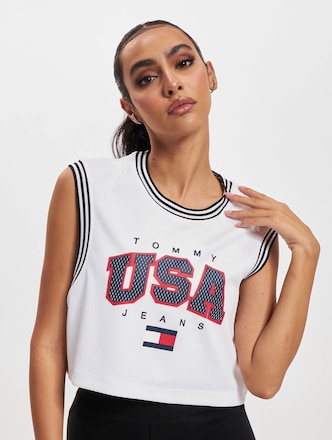 Tommy Jeans Crp Usa Basketball Crop Top