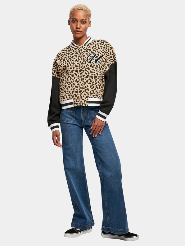 Aop Oversized College Sweat Jacket-3