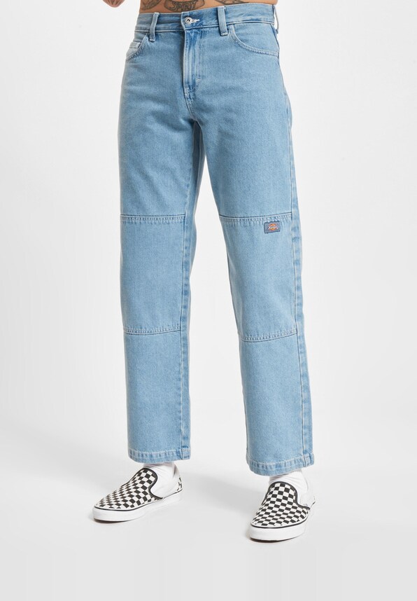 Double Knee Denim Straight Fit-2