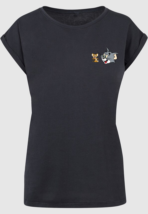 Ladies Tom and Jerry - Classic Heads T-Shirt-4