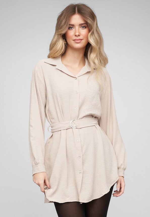 Longsleeve Dress with tie-belt-0