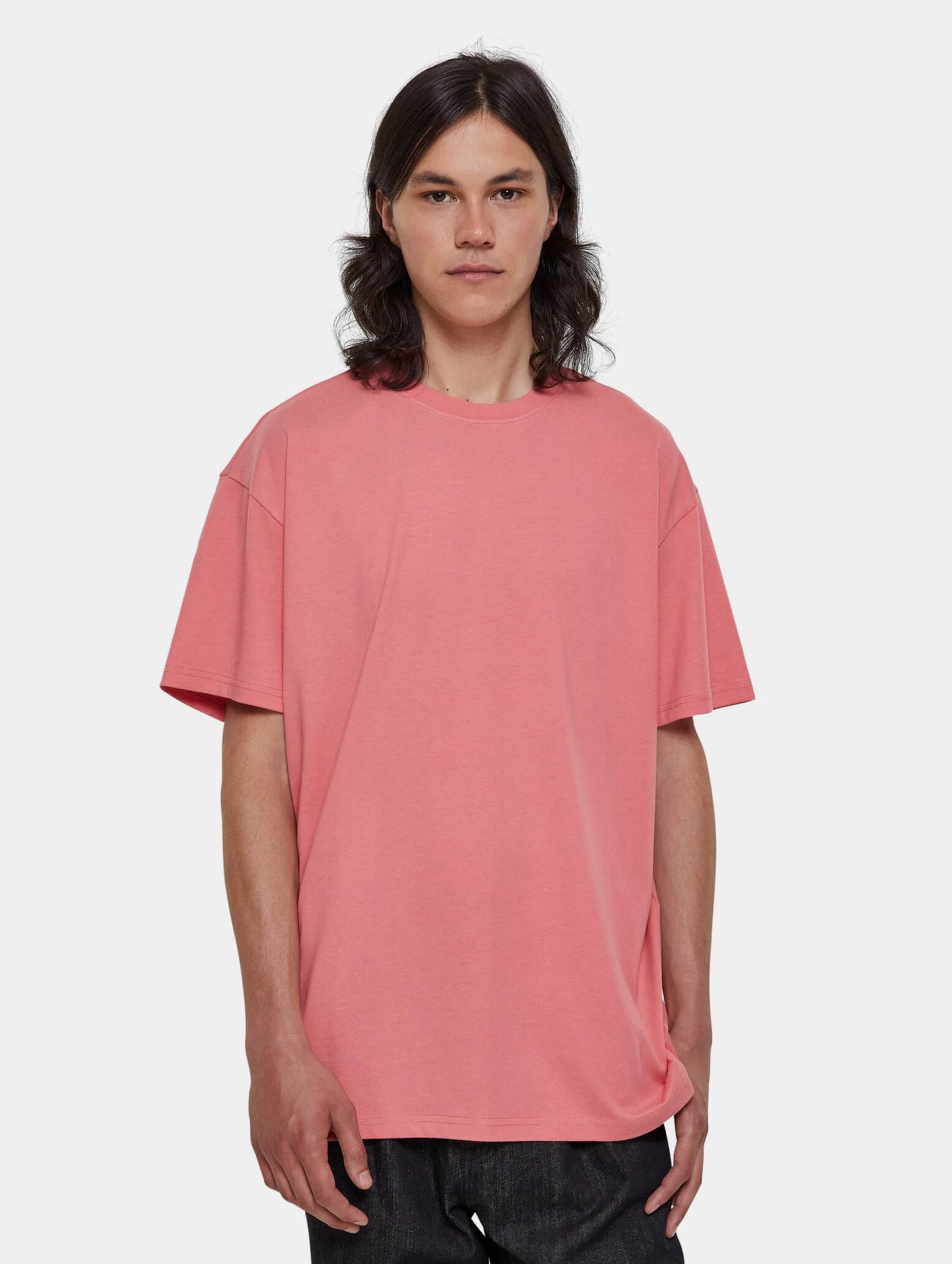 Urban Classics Heren Tshirt -L- Heavy Oversized Roze