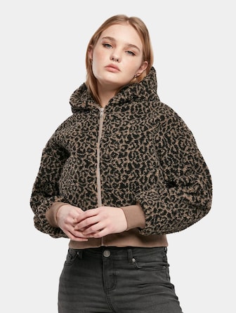 Ladies Short Oversized Aop Sherpa