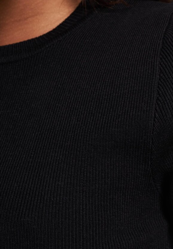 Ss Crop O-Neck Knt-3