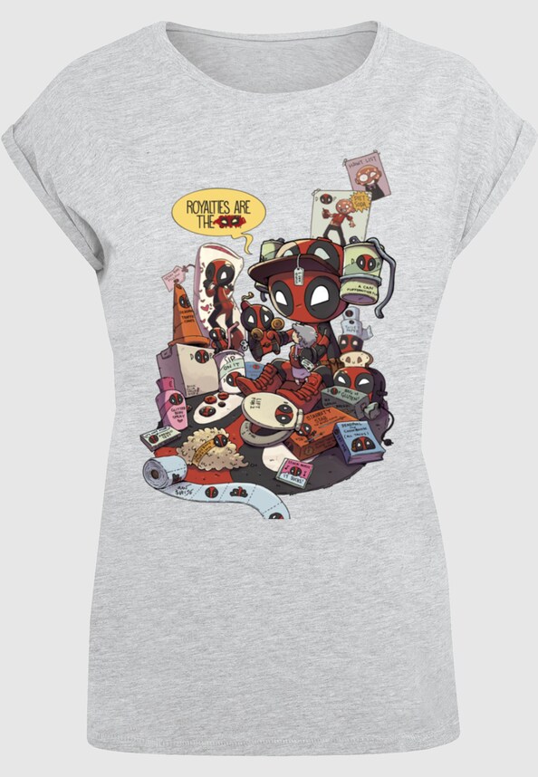 Ladies Deadpool - Merchandise Royalties T-Shirt-4
