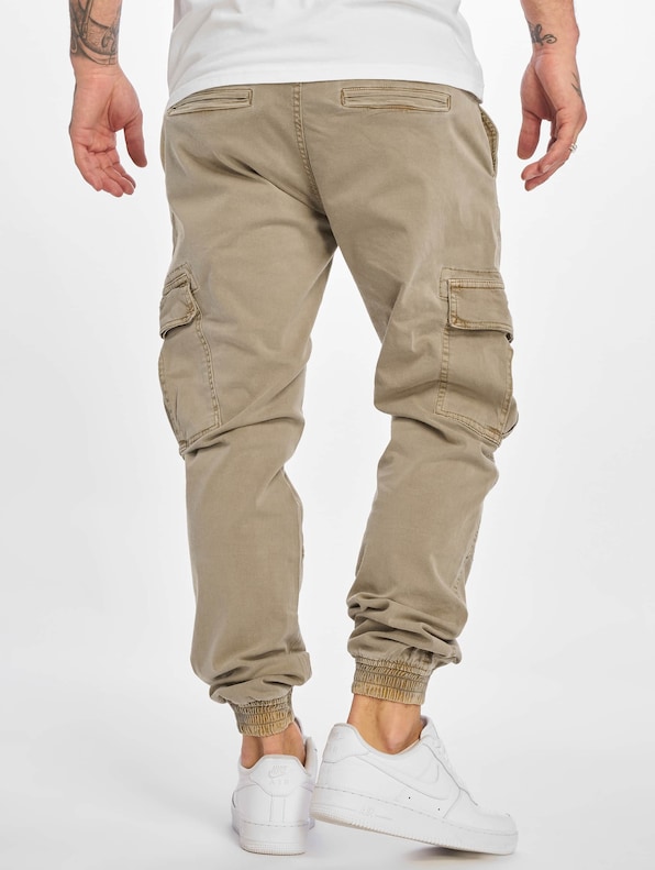 Washed Cargo Twill Jogging-1