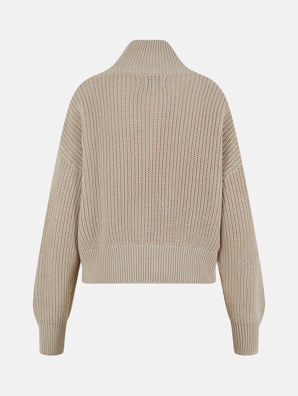 Doritta Longsleeve Cable Zip High Neck-6
