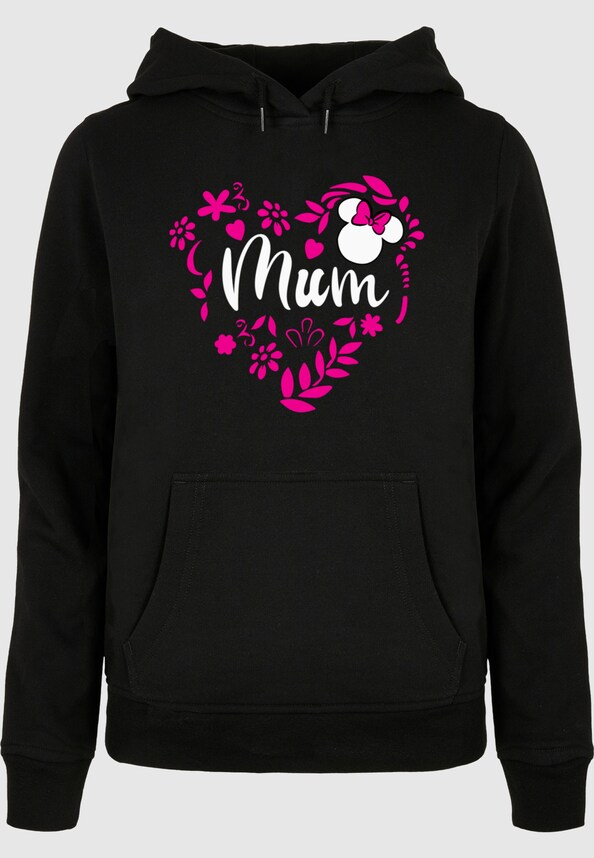 Ladies Mother's Day - Minnie Mum Heart Basic Hoody-4