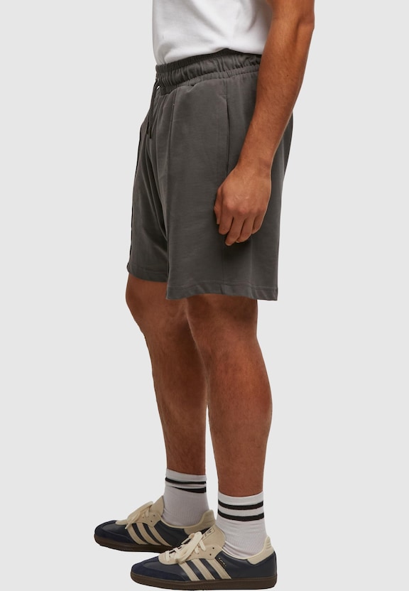 Heavy Jersey Pintuck Track Shorts-2
