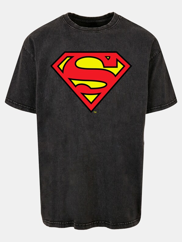 DC Originals - Superman Shield Acid Washed Oversized-2