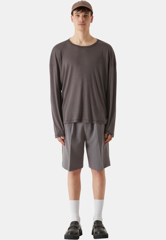 Lost Youth Double Pleated Dressed Shorts-5