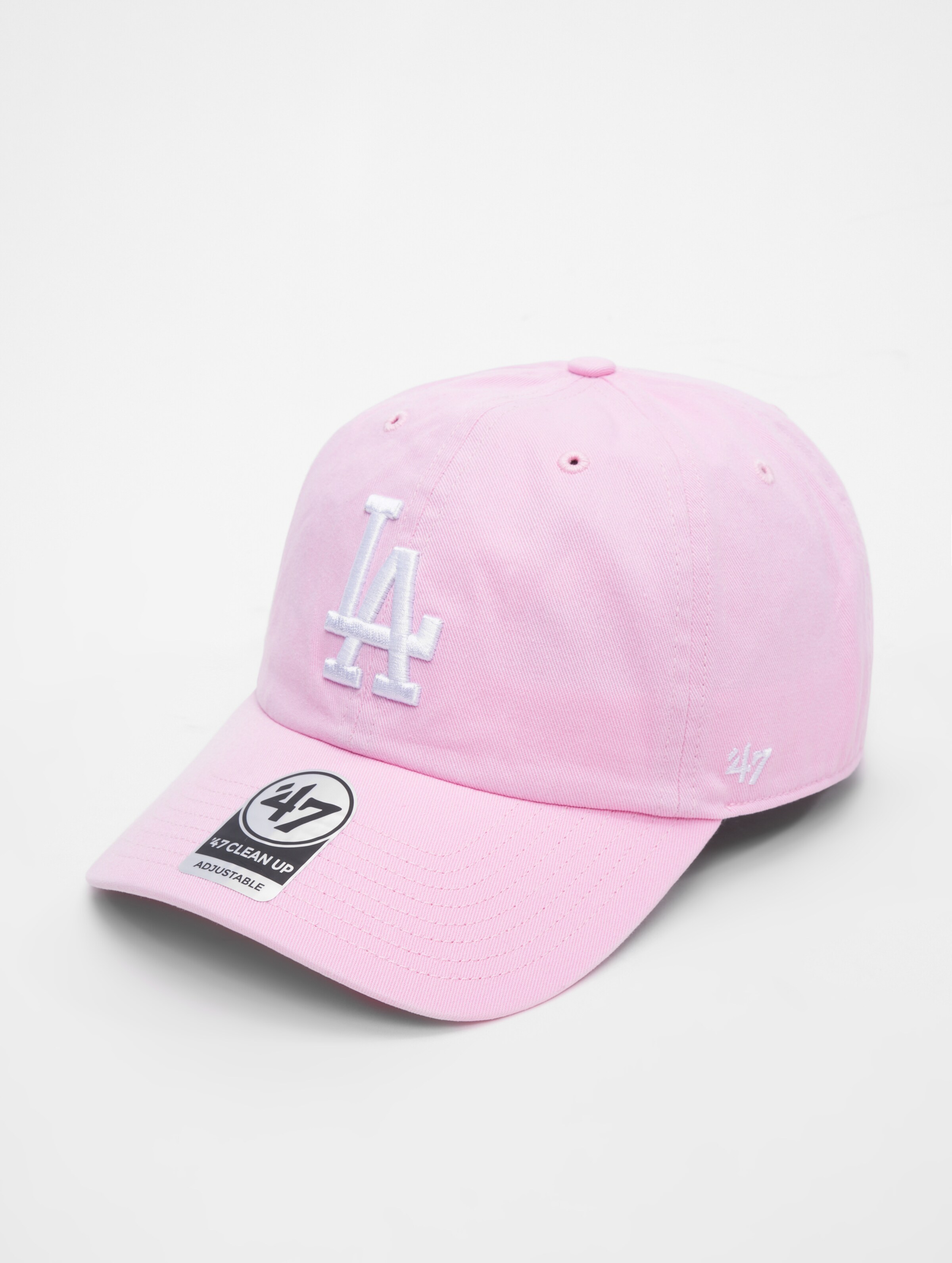 47 Brand Los Angeles Dodgers Clean Up Cap B-RGW12GWSNL-PTA, Vrouwen, Roze, Pet, maat: One size