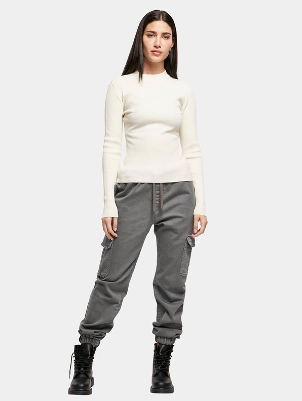 Ladies Rib Knit Turtelneck-3