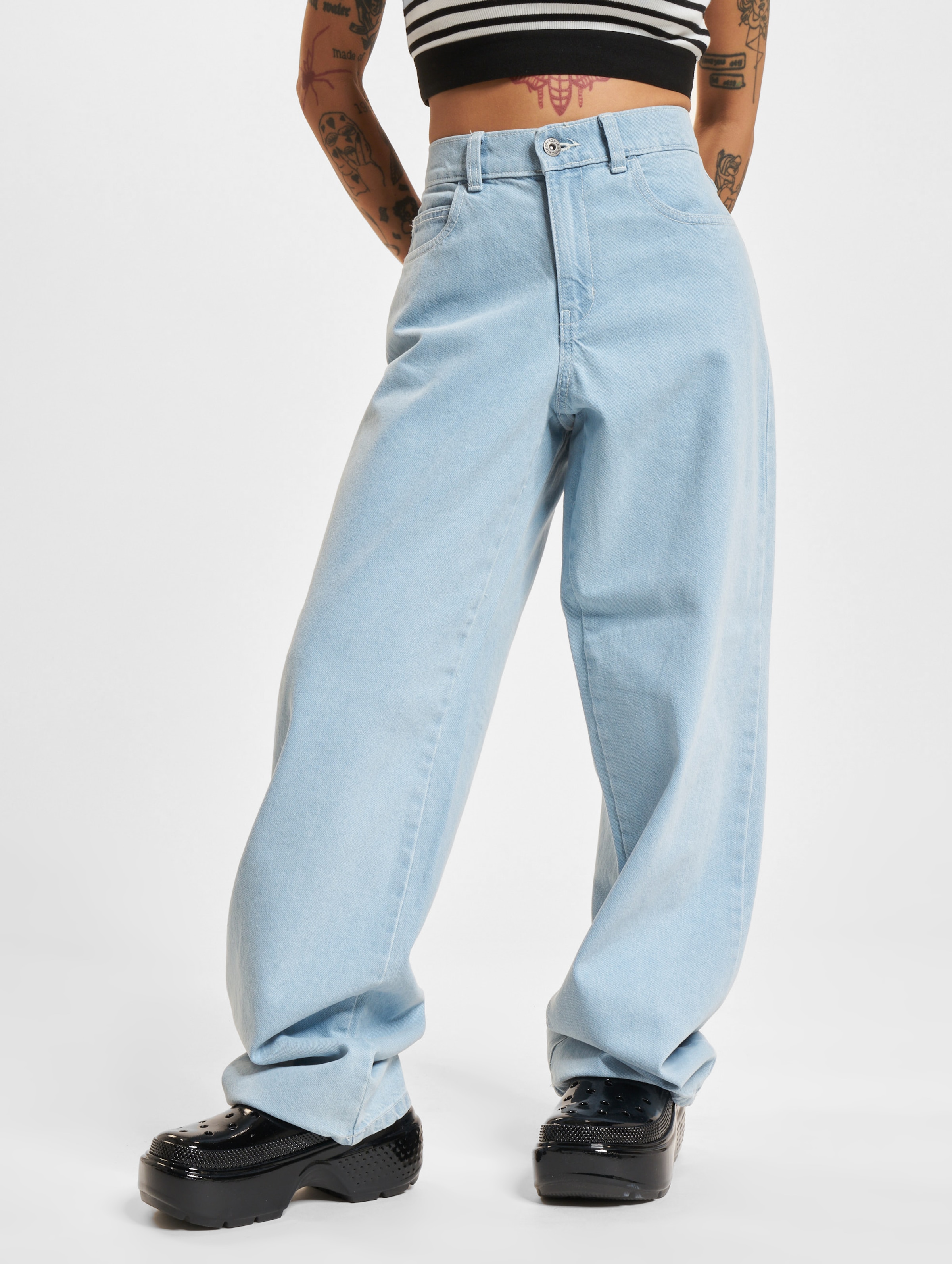 Dickies Herndon Denim Loose Fit Jeans Frauen,Unisex op kleur blauw, Maat 34