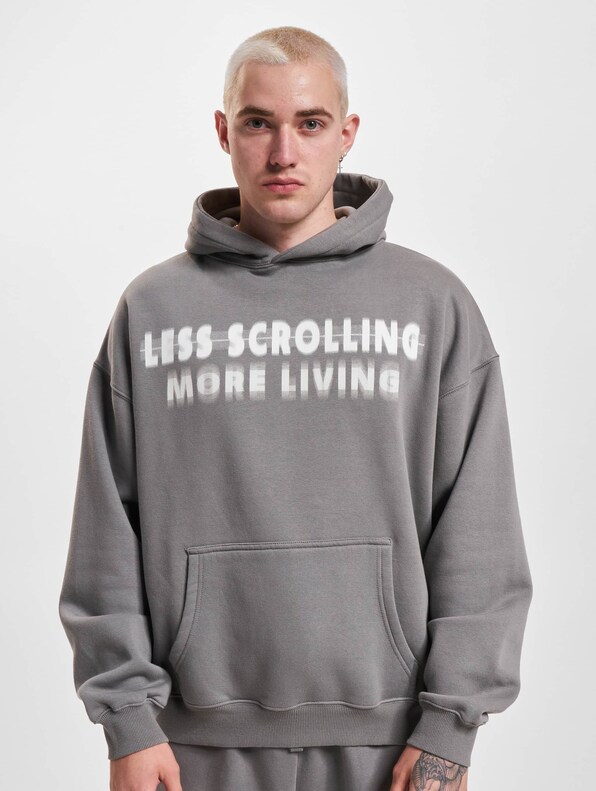 2Y Less Scrolling Oversize Hoodie-2