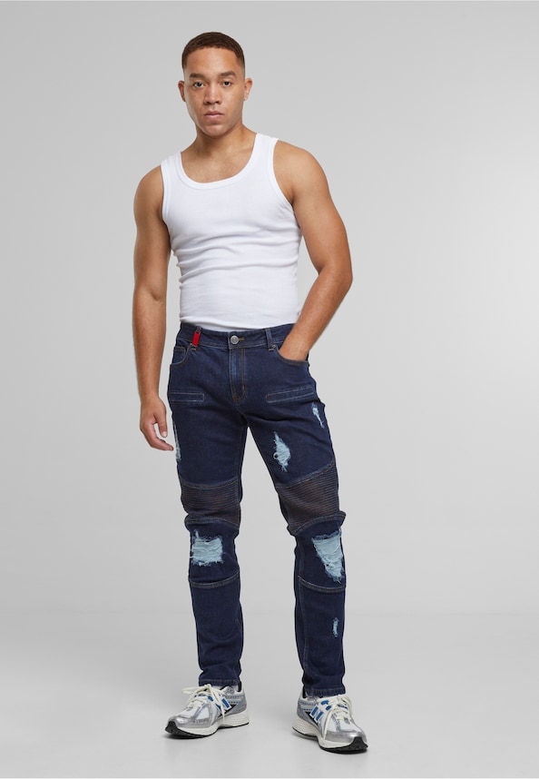Oscar Ripped Slim Fit Jeans-2