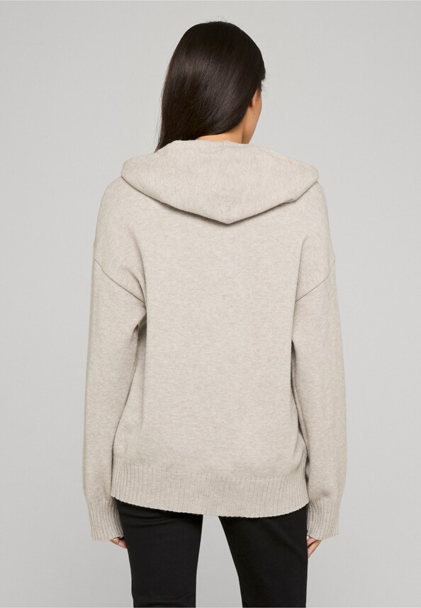 Soft touch knit hoodie-1