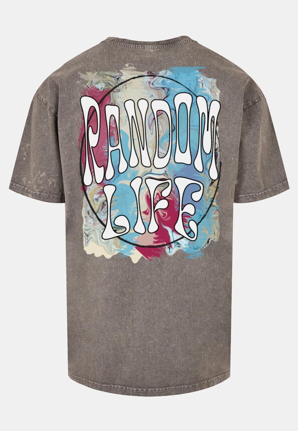 Random Life Acid Washed Heavy Oversized Tee-5