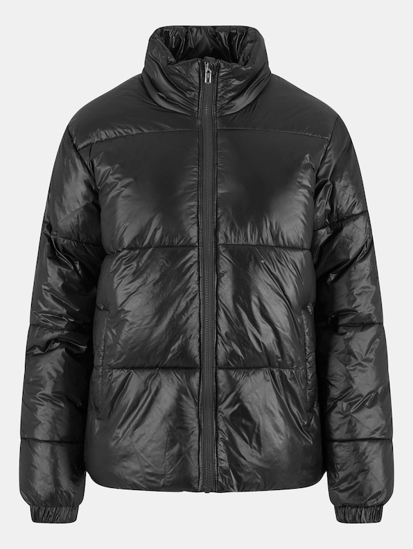 Ladies Recycled Short Shiny Puffer -4