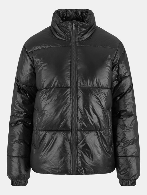 Ladies Recycled Short Shiny Puffer -4
