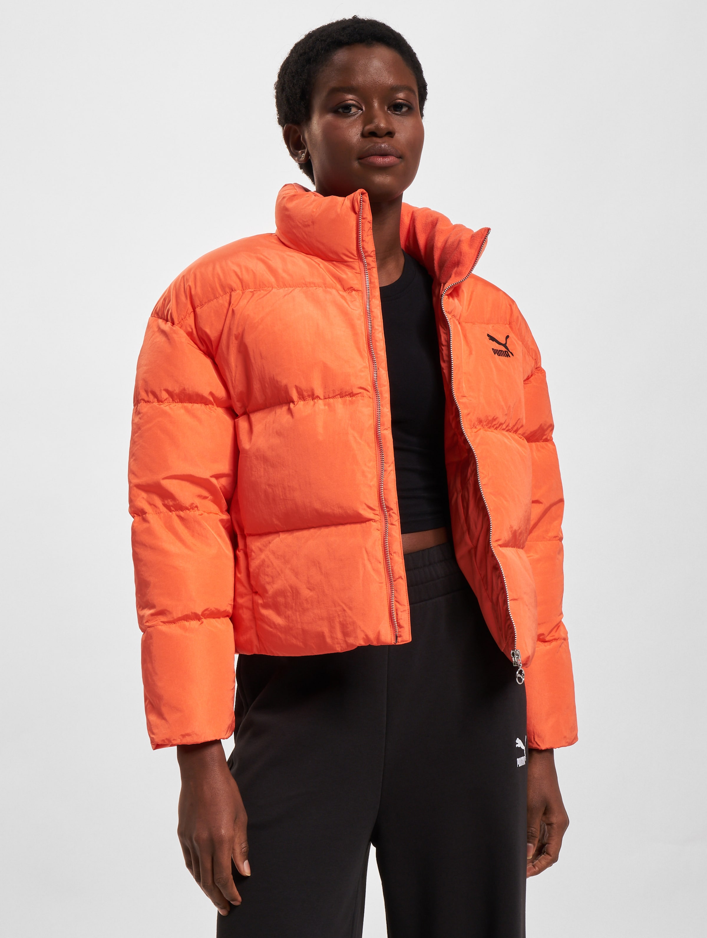 Puma Classics Oversized Puffer Jacket Vrouwen op kleur oranje, Maat XS